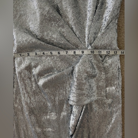 Rachel Zoe Shimmering Silver Strapless Dress - Picture 11 of 13